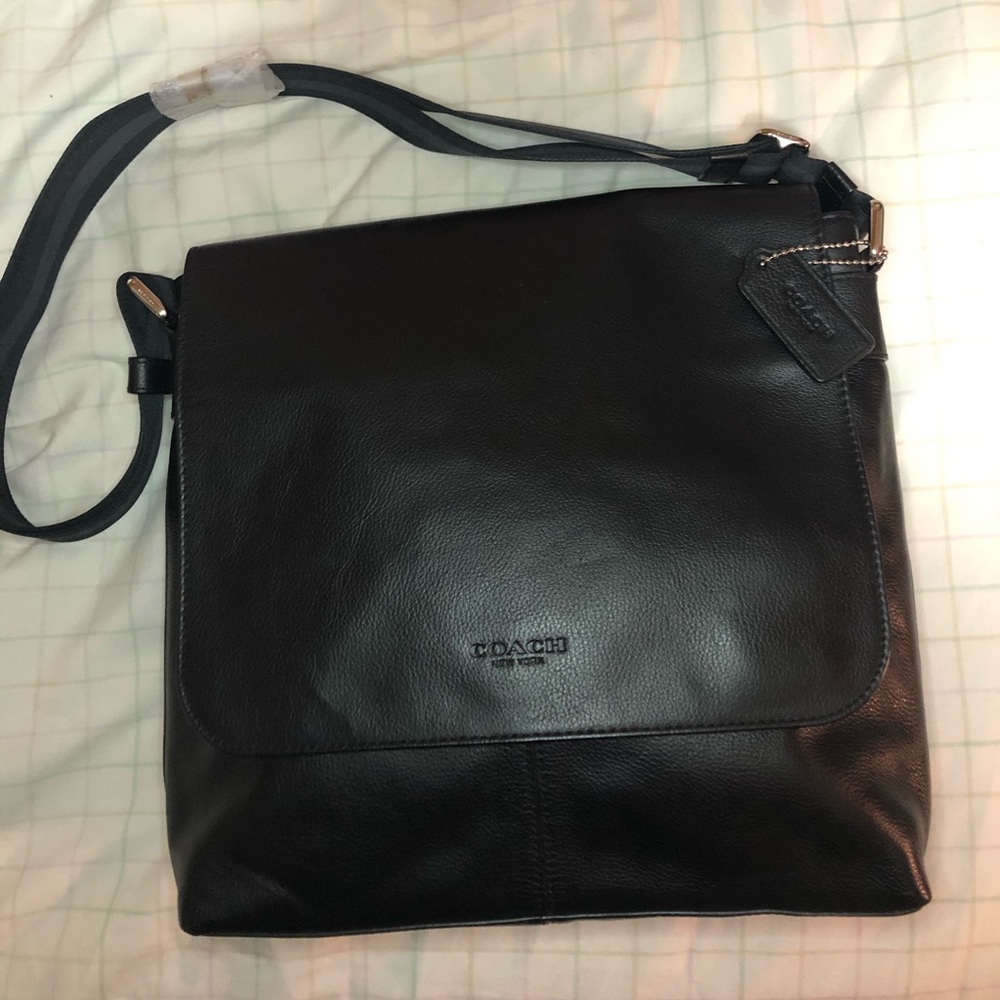 Coach Charles Small Messenger Leather Bag